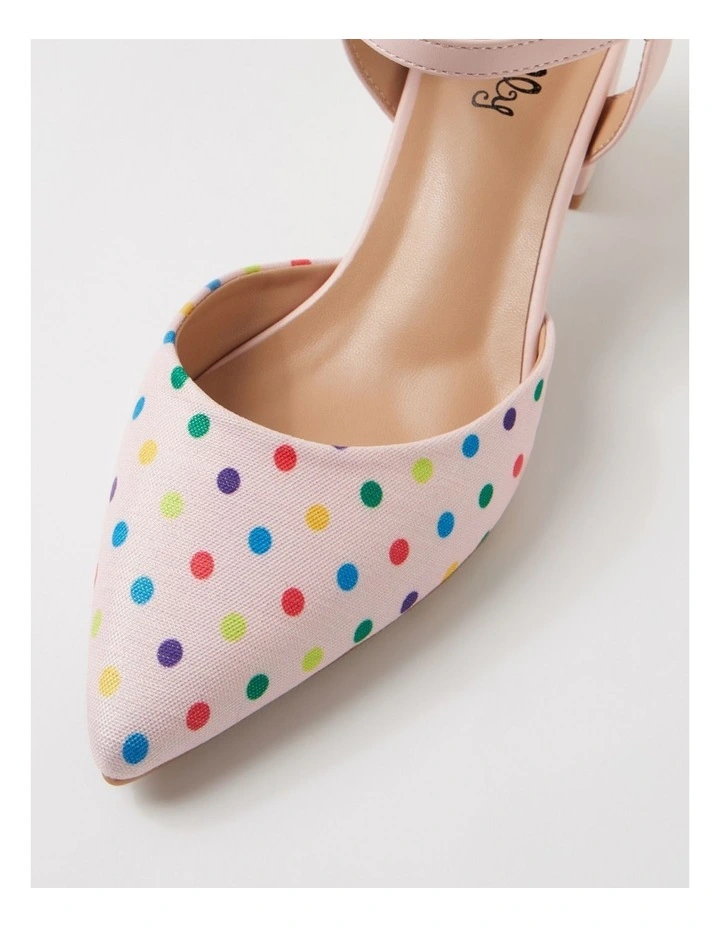 Tussie Blush Spot Blush Fabric Heels image 4