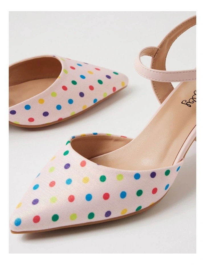 Tussie Blush Spot Blush Fabric Heels image 5