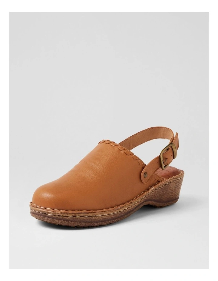 Nolana Dark Tan Leather Heels image 2