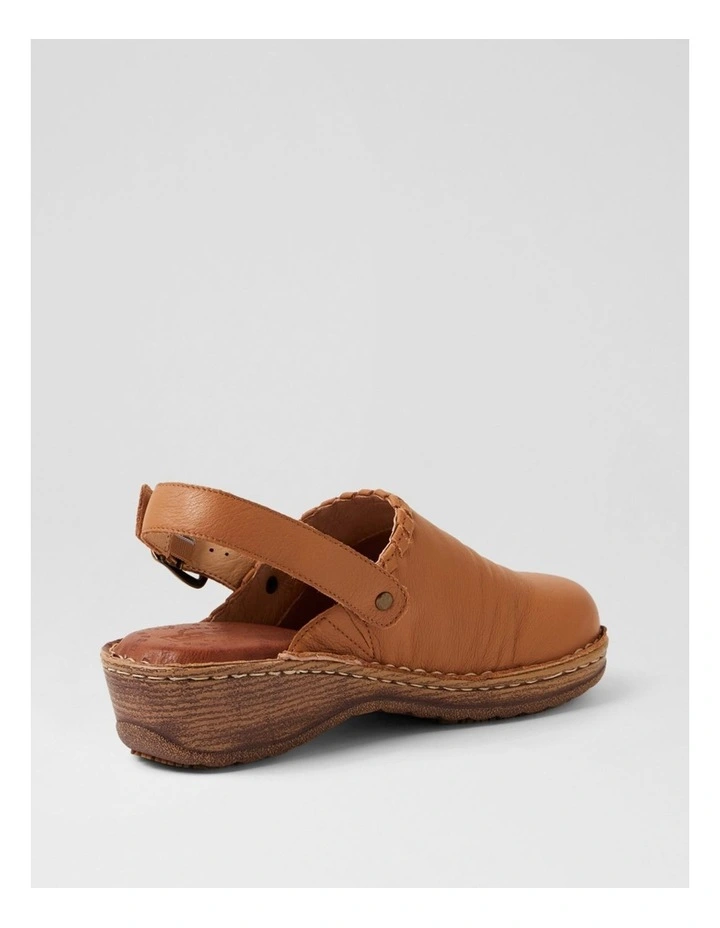 Nolana Dark Tan Leather Heels image 3