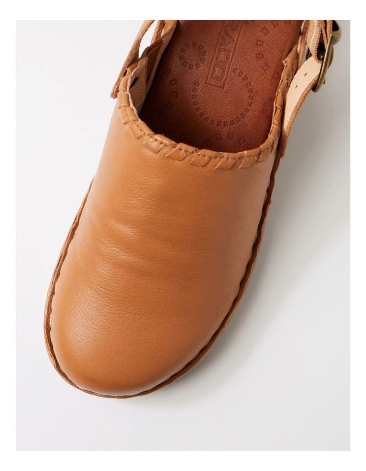 Nolana Dark Tan Leather Heels image 4