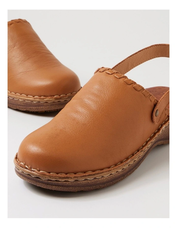 Nolana Dark Tan Leather Heels image 6