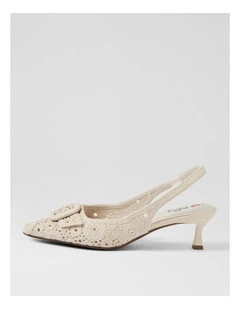 Christeen Almond Fabric Heels