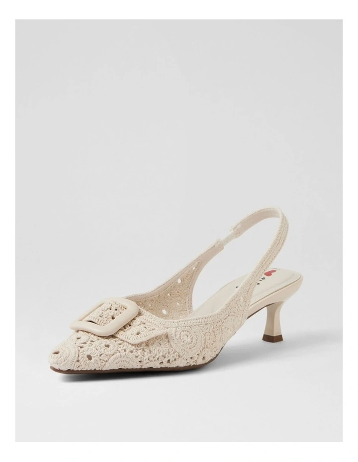 Christeen Almond Fabric Heels image 2