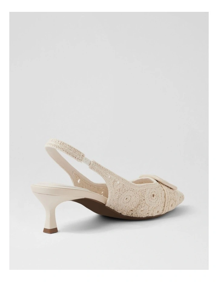 Christeen Almond Fabric Heels image 3