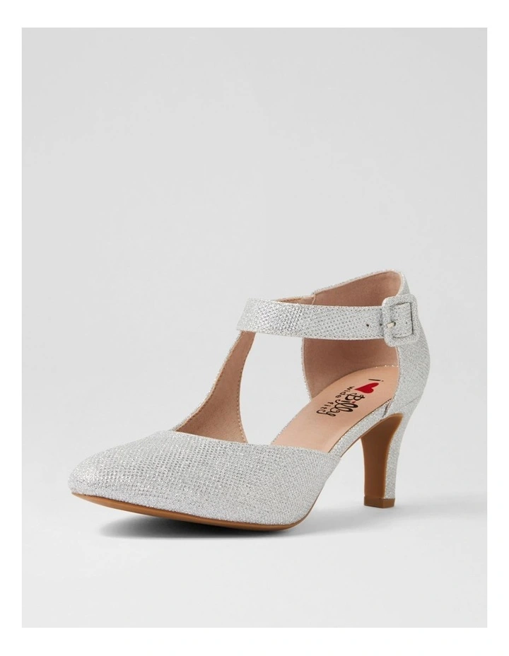 Inori W Silver Glitter Heels image 2