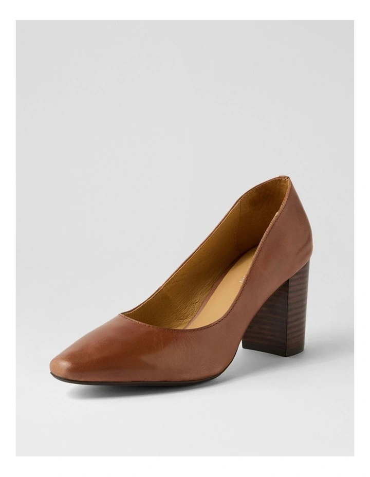 Sabena Walnut Dark Brown Leather Heels image 2