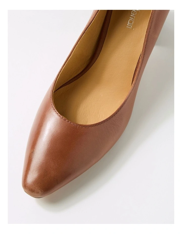 Sabena Walnut Dark Brown Leather Heels image 4
