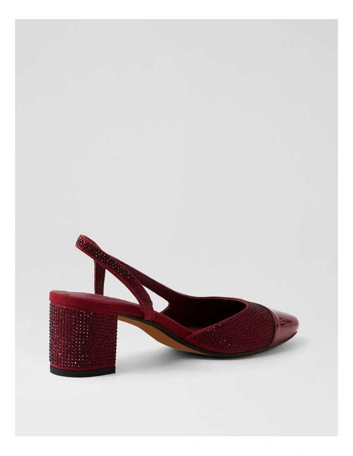 Luxury Bordeaux Patent Jewels Heels image 3