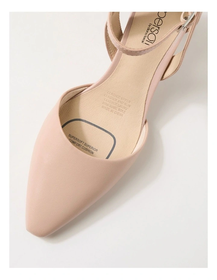 Miriams Nude Leather Heels image 4