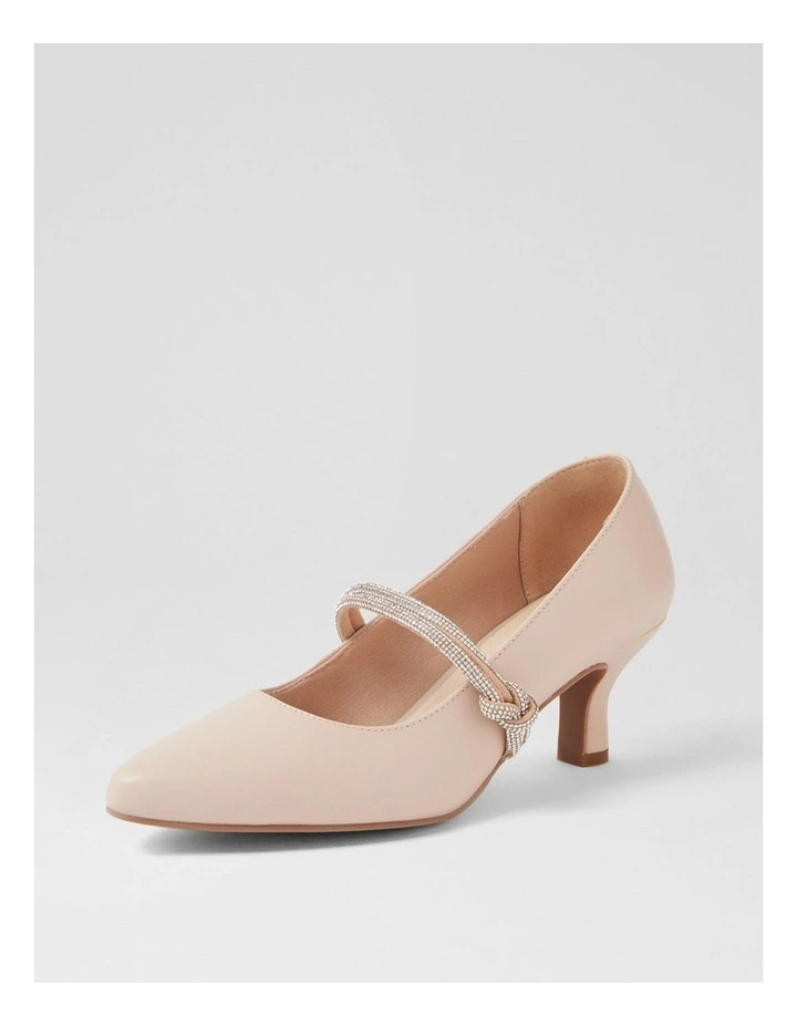 Casablanca Light Nude Leather Heels image 2