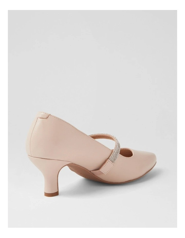 Casablanca Light Nude Leather Heels image 3