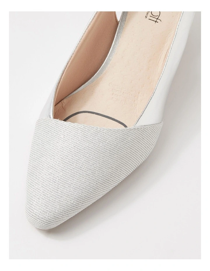 LINSAIN-SU-SILVER SPARKLE-SILVER-FABRIC-LEATHER image 4