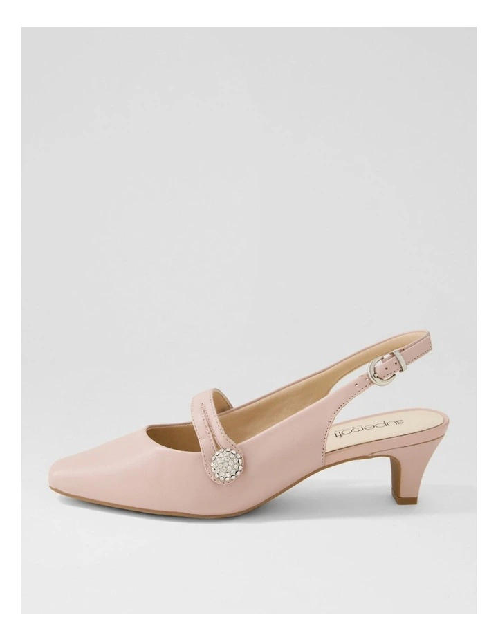 Lisshle2 Blush Leather Heels image 1