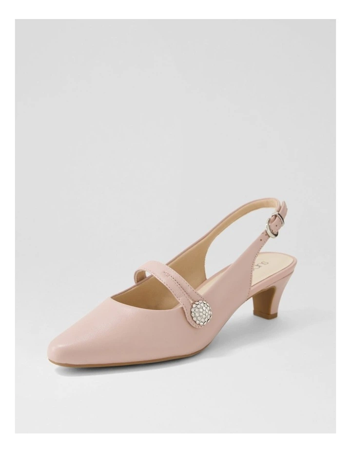 Lisshle2 Blush Leather Heels image 2