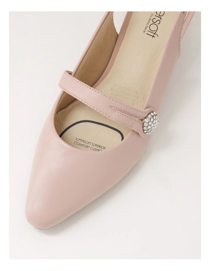 Lisshle2 Blush Leather Heels image 4
