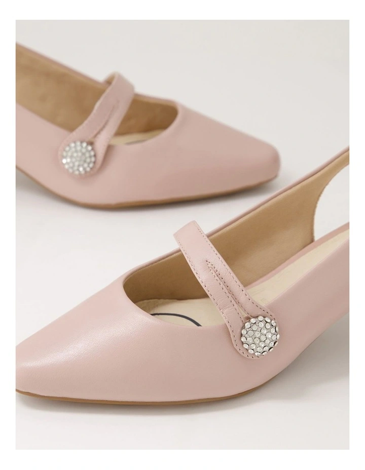 Lisshle2 Blush Leather Heels image 5