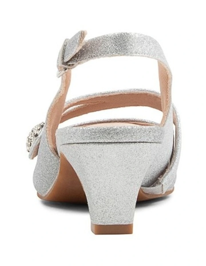 Lisshle2 Silver Suede Heels image 3