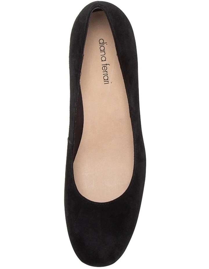 LESPIE BLACK SUEDE WEDGE HEELS image 5