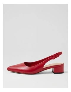Claytin Red Leather Heels