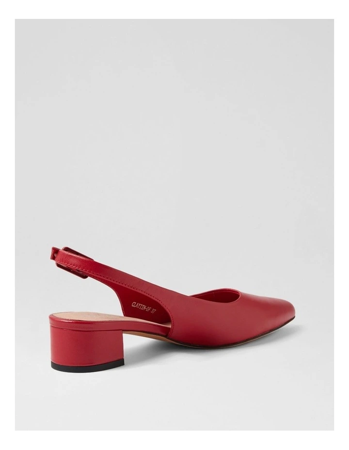 Claytin Red Leather Heels image 3