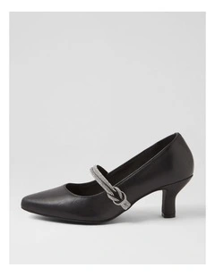 Casablanca Black Leather Heels
