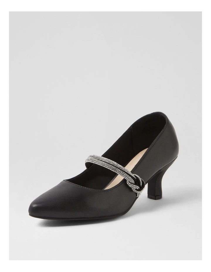Casablanca Black Leather Heels image 2