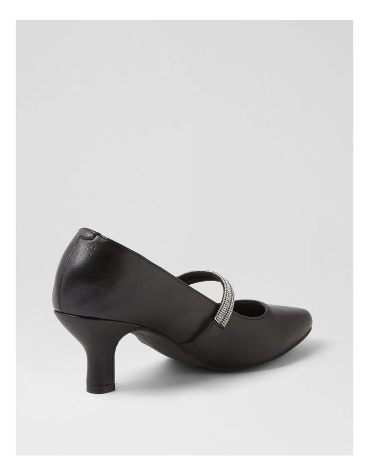 Casablanca Black Leather Heels image 3