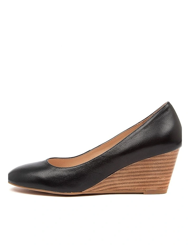 LESPIE BLK-NAT HEEL LTHER image 1