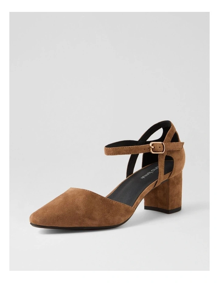 Loctavia Coffee Suede Heels image 2