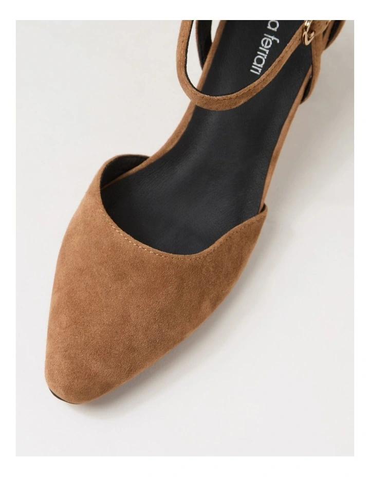Loctavia Coffee Suede Heels image 4