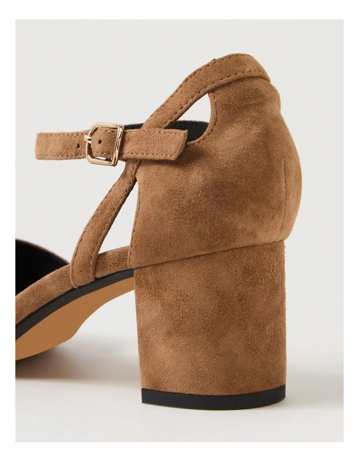 Loctavia Coffee Suede Heels image 5
