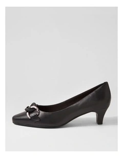 Lovely Black Leather Heels