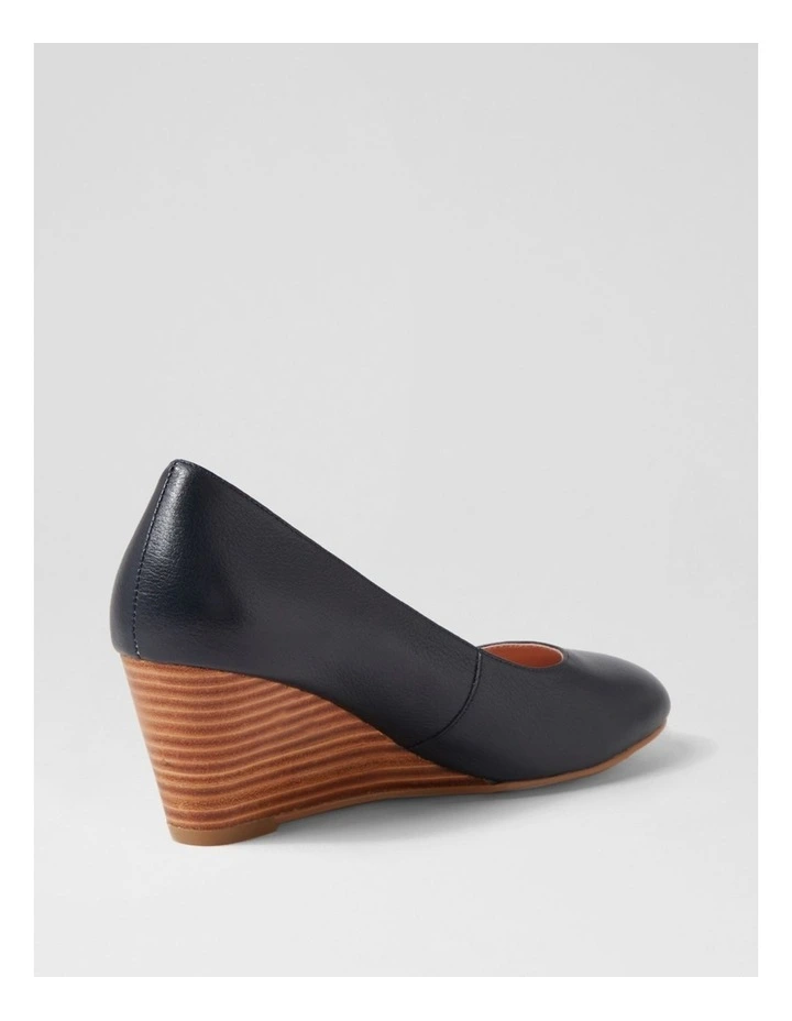 LESPIE-DF-NAVY-NATURAL HEEL-LEATHER image 3