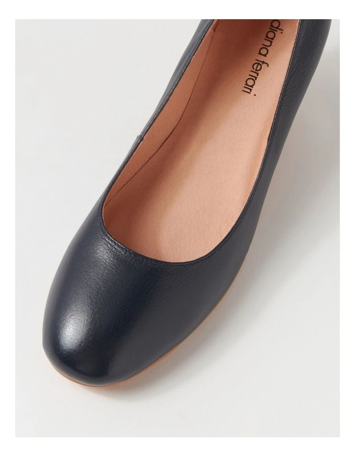 LESPIE-DF-NAVY-NATURAL HEEL-LEATHER image 4