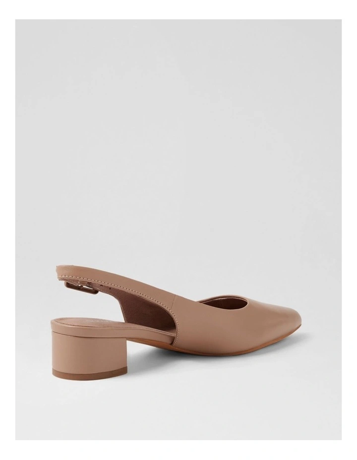 Claytin Taupe Leather Heels image 3