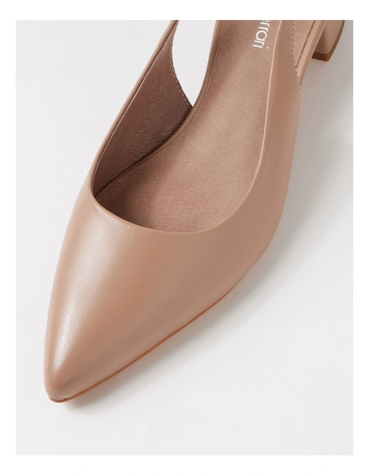 Claytin Taupe Leather Heels image 4