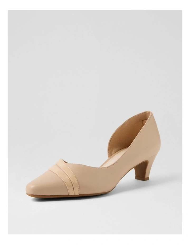 Lizzis Nude Leather Patent Heels image 2