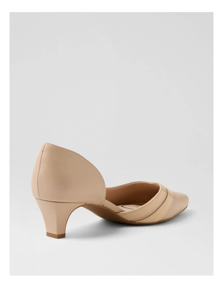 Lizzis Nude Leather Patent Heels image 3