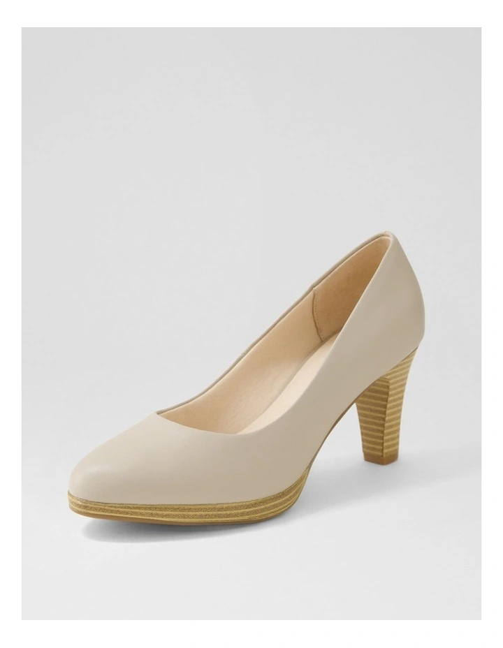 Serina2 Oatmilk Natural Heel Leather Heels image 2