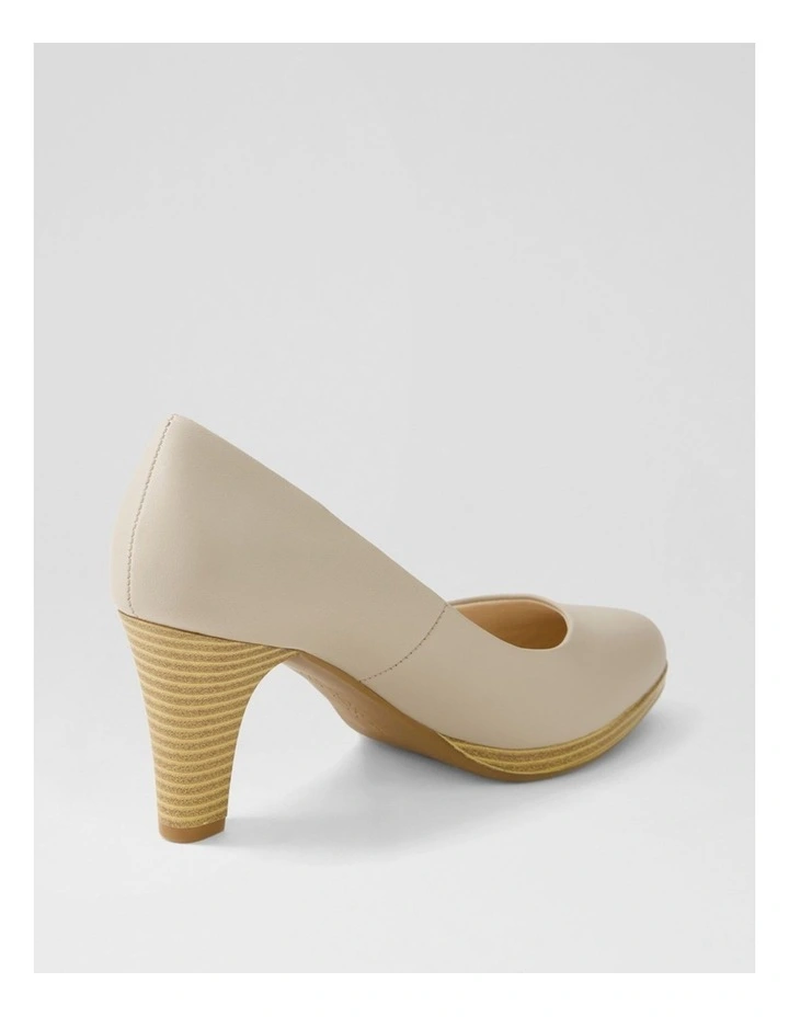 Serina2 Oatmilk Natural Heel Leather Heels image 3