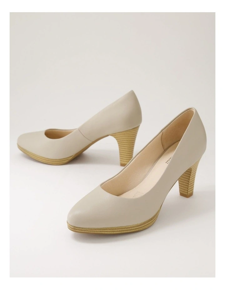 Serina2 Oatmilk Natural Heel Leather Heels image 5