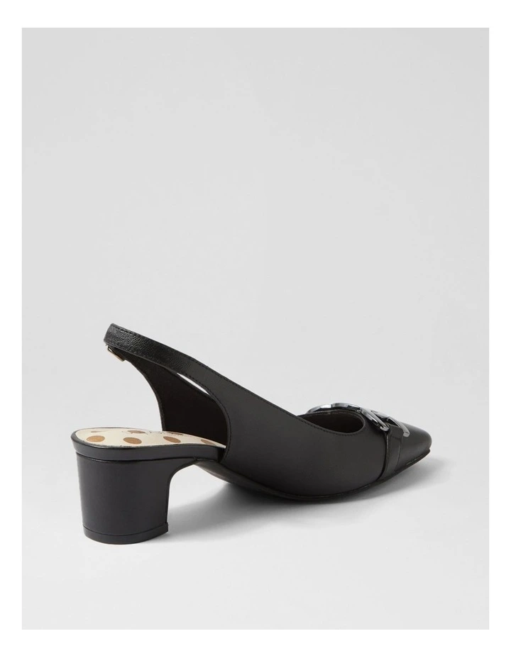 Klever Black Leather Heels image 3
