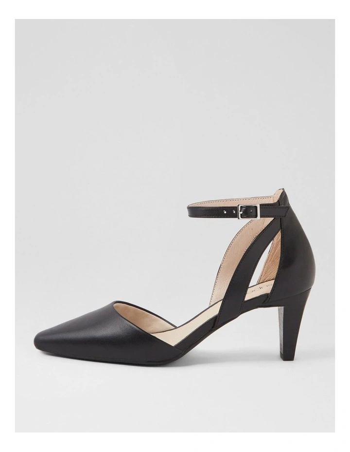 Miriams Black Leather Heels image 1