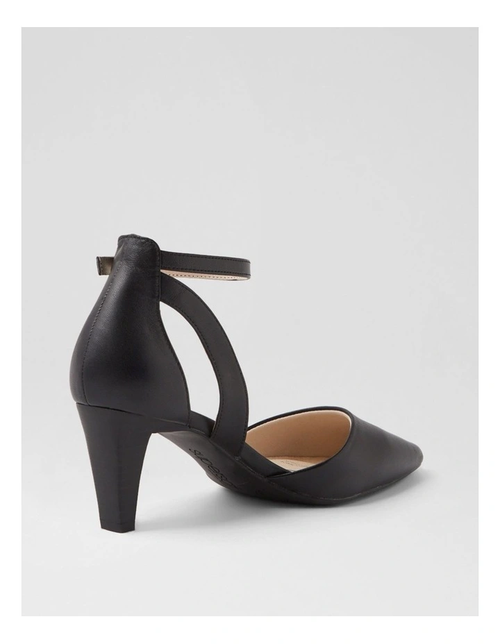 Miriams Black Leather Heels image 3