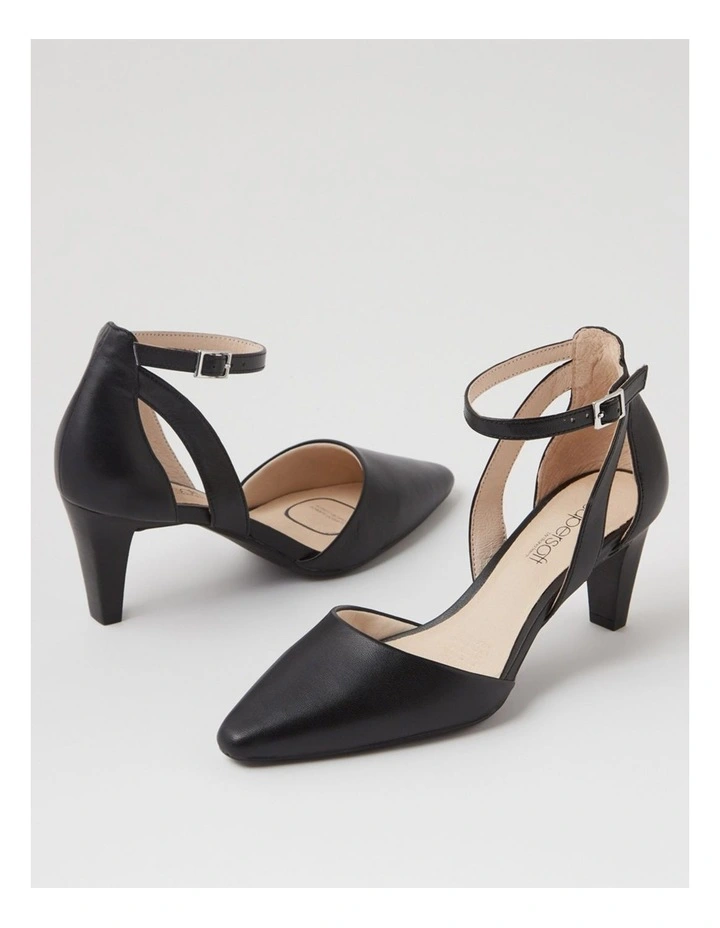 Miriams Black Leather Heels image 5