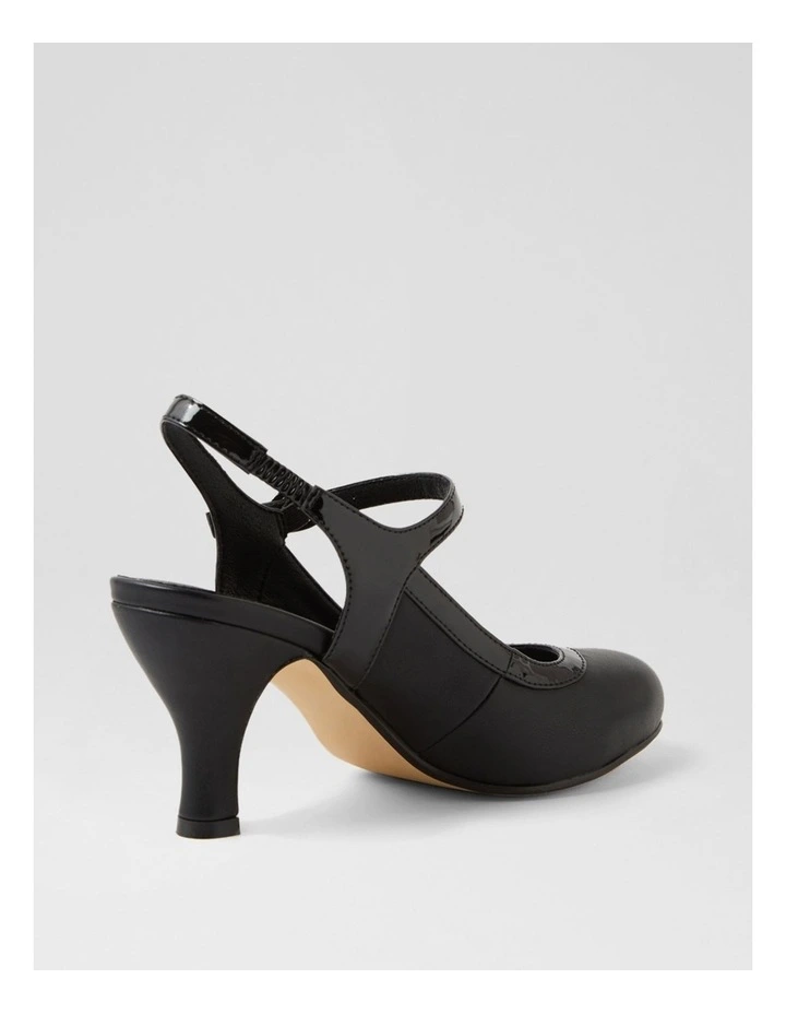 Mintina Black Patent Pu Heels image 3