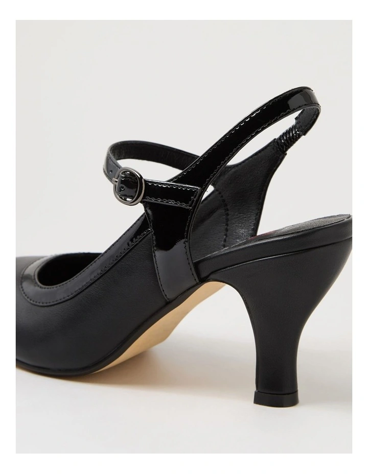 Mintina Black Patent Pu Heels image 5