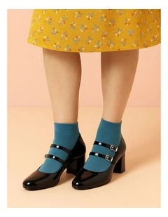 Eiko Black Patent PU Heels