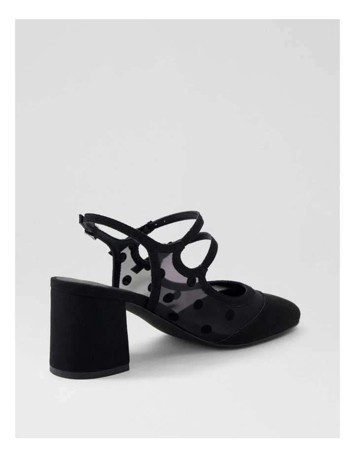 Estefania Black Spot Mix Mary Jane Heels image 3